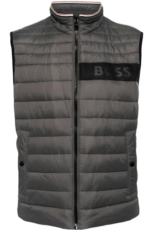 HUGO BOSS Chaleco acolchado con franja del logo