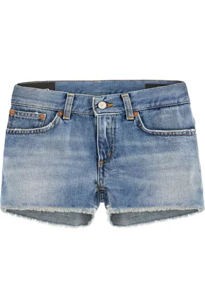 Dondup Pantalones vaqueros cortos con placa del logo