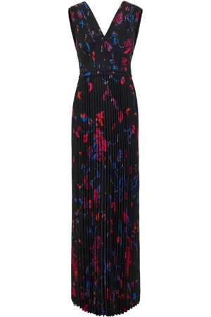 HUGO BOSS Vestido largo con estampado floral