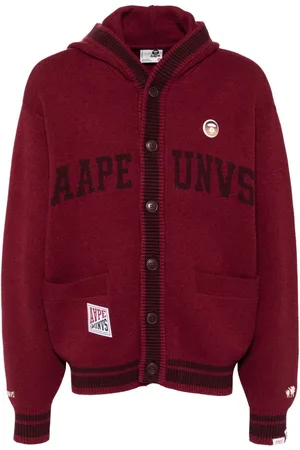 A Bathing Ape Cárdigan con logo en intarsia