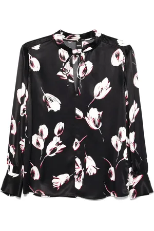 HUGO BOSS Blusa con motivo floral