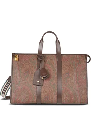Etro Bolso de viaje con estampado de cachemira