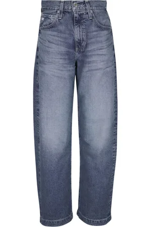 AG Jeans Vaqueros rectos con parche del logo