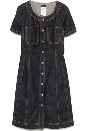CHANEL Vestido CC Mark con btones 1997