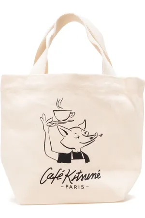Café Kitsuné Bolso shopper con logo