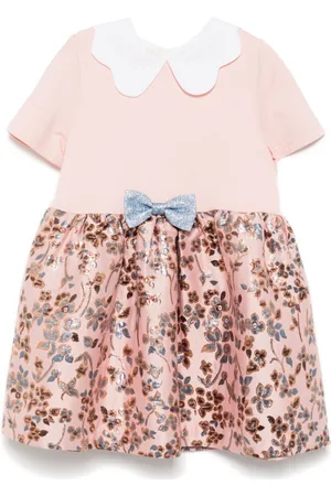 HUCKLEBONES LONDON Vestido con cuello festoneado