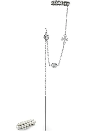Tory Burch Pendiente earcuff con apliques de perlas
