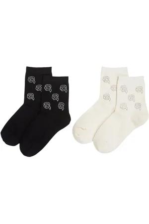 Karl Lagerfeld Pack de dos pares de calcetines Ikon
