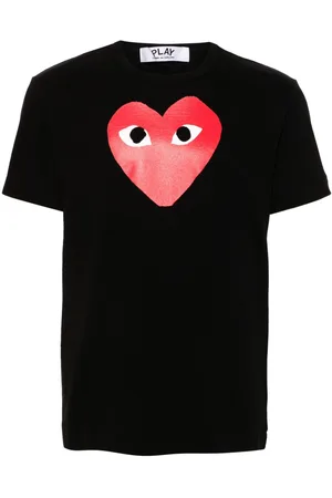 Comme des Garçons Camiseta con estampado de corazón