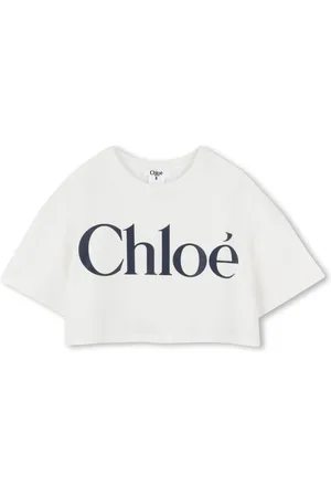 Chloé Camiseta corta con logo