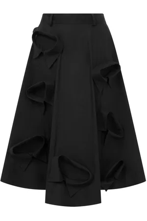Moschino Falda midi con aplique en el cuello