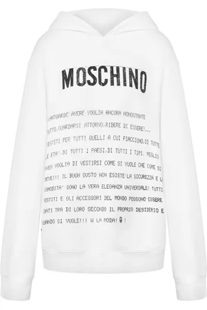 Moschino Sudadera con capucha y motivo de texto