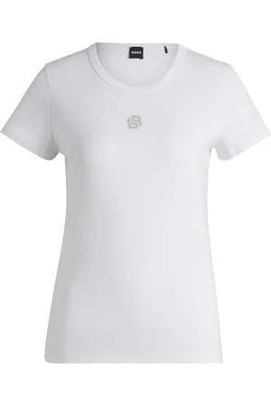 HUGO BOSS Camiseta con monograma y lentejuelas