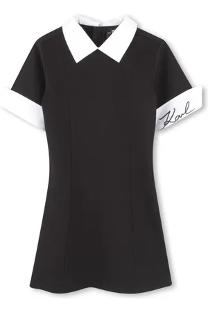 Karl Lagerfeld Vestido con logo bordado