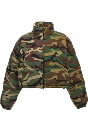 Vetements Plumífero con diseño militar