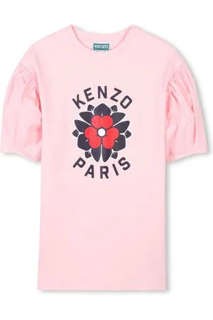 Kenzo Vestido estilo camiseta con logo