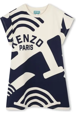 Kenzo Vestido estilo camiseta con logo