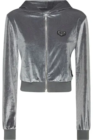 Philipp Plein Sudadera Crystal Signature con capucha