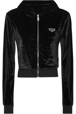 Philipp Plein Sudadera Crystal Signature con capucha