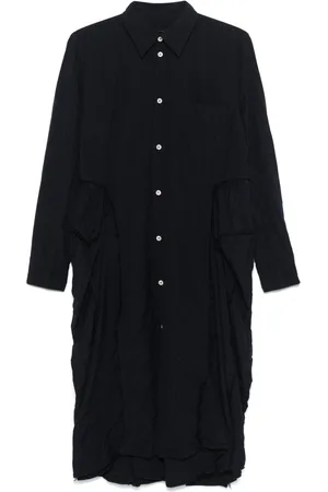 Comme des Garçons Vestido midi con efecto envejecido