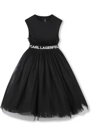 Karl Lagerfeld Vestido con logo en la cinturilla