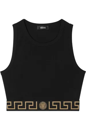 VERSACE Top corto Greca Border