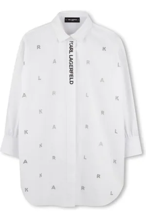 Karl Lagerfeld Vestido con aplique del logo