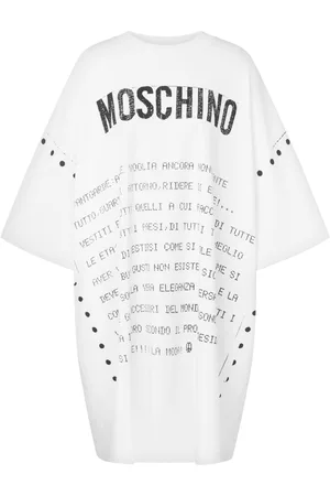 Moschino Vestido corto con logo estampado