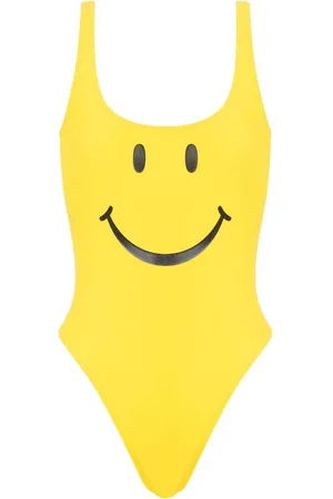Moschino Bañador con motivo de carita sonriente