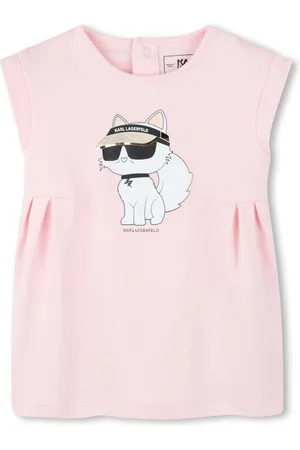 Karl Lagerfeld Vestido con estampado Choupette