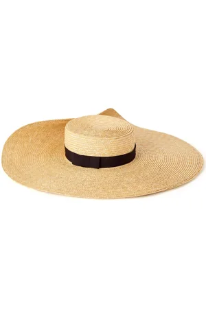 Nina Ricci Sombrero de rafia asimétrico