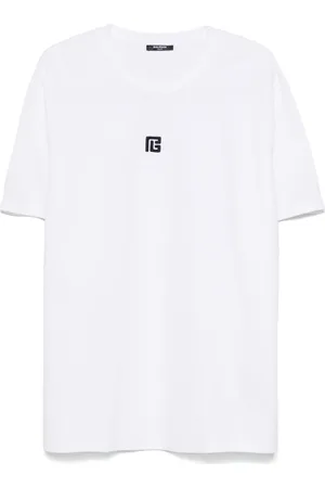 Balmain Camiseta con logo bordado