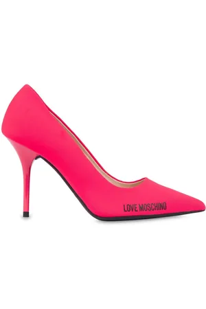 Moschino Zapatos de tacón con logo estampado