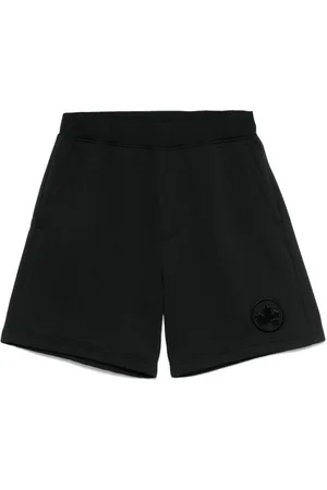 Dsquared2 Pantalones cortos de deporte con logo afelpado