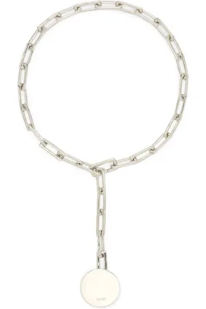 Jil Sander Collar con cadena y logo