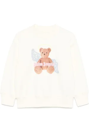 Palm Angels Sudadera con estampado de oso ángel