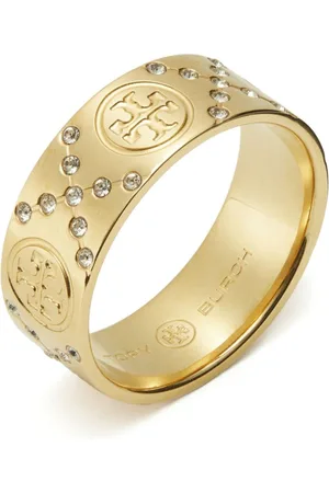 Tory Burch Anillo T Monogram Pave
