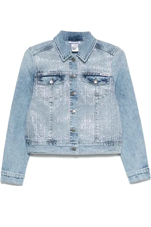 DKNY Chaqueta con logo de strass