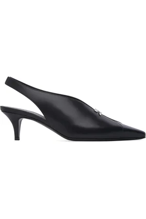 Courrèges Zapatos de tacón con tira trasera y logo