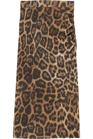 Stella McCartney Falda con motivo de leopardo