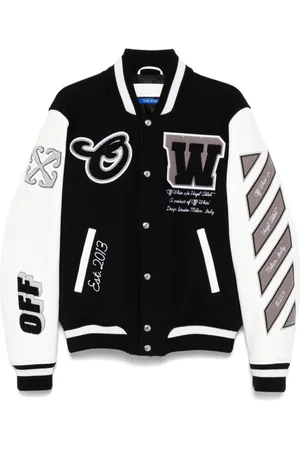 OFF-WHITE Chaqueta varsity Lea