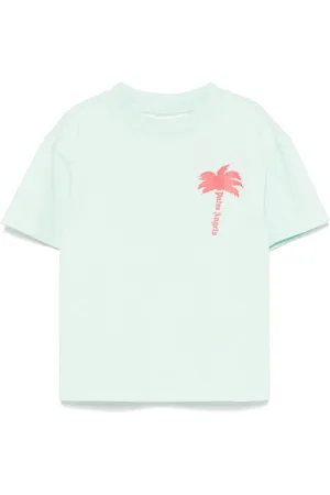 Palm Angels Camiseta con motivo de palmeras