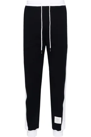 Thom Browne Pantalones de chándal de talle medio