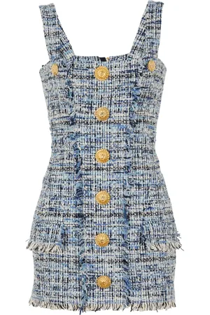 Balmain Vestido corto de tweed