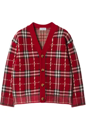 Burberry Cárdigan de lana a cuadros