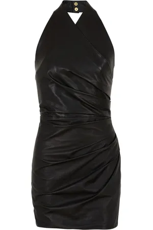 Balmain Vestido corto drapeado