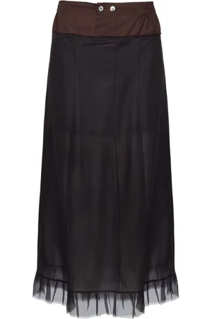 Maison Margiela Falda midi de tul