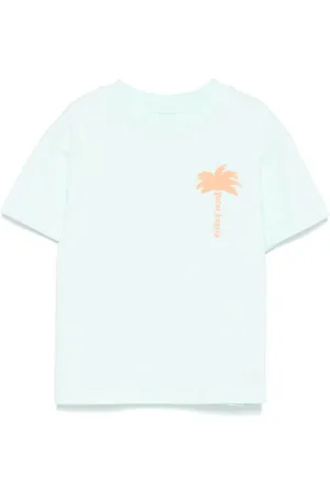 Palm Angels Camiseta con motivo de palmeras