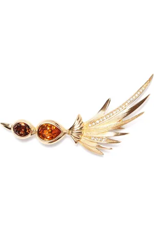 Dior Broche con apliques de strass 1990
