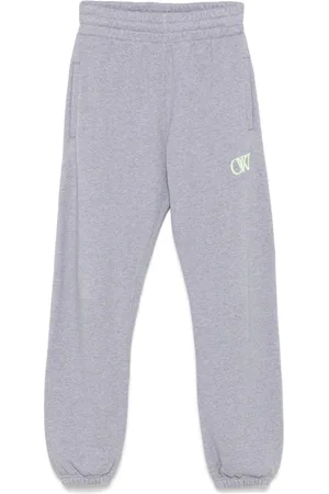 OFF-WHITE Pantalones de chándal con logo bordado